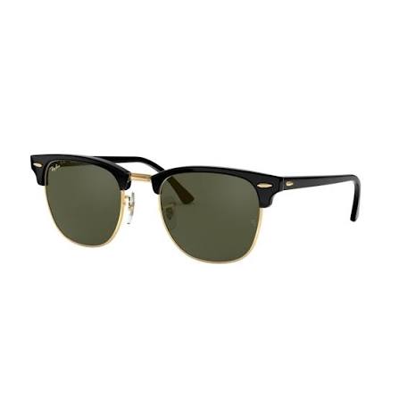 Ray-Ban Clubmaster, coloris Noir et or